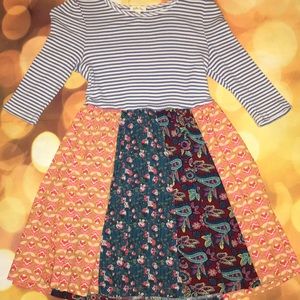 Matilda Jane Mixed Print Dress Size 12